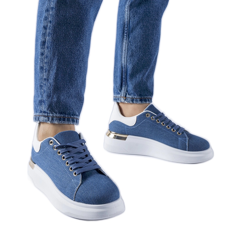 Sneakers platform Scuderlando blu