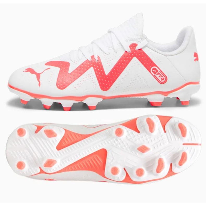 Scarpe Puma Future Play FG/AG Jr 107388-01 bianca