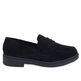 Mocassini da donna in camoscio Antye Black nero