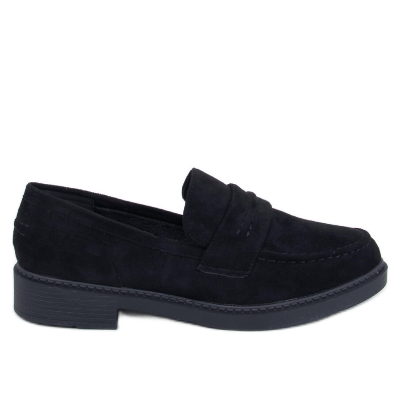 Mocassini da donna in camoscio Antye Black nero