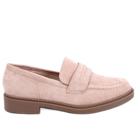 Mocassini in camoscio da donna Antye Khaki beige
