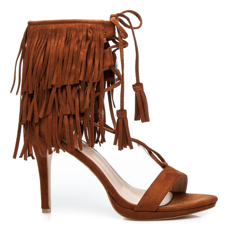 Randbe Sandali boho stringati marrone