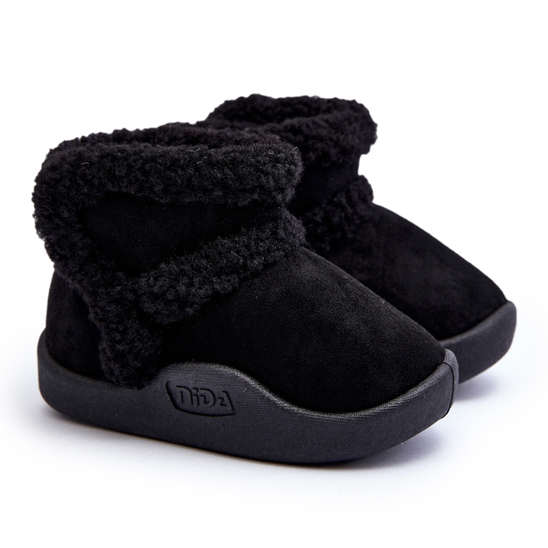 Stivali da neve con velcro per bambini Neri Unitia nero
