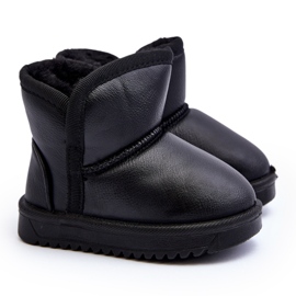 Doposci da Bambino in Ecopelle Nero Husalta