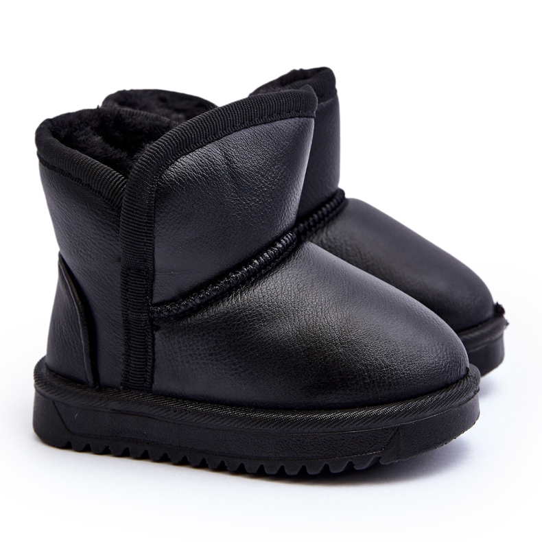 Doposci da Bambino in Ecopelle Nero Husalta