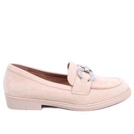 Mocassini classici Daimer in camoscio beige