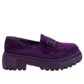 Mocassini platform con fibbia Leena Viola