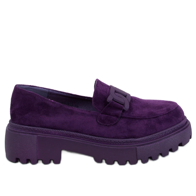 Mocassini platform con fibbia Leena Viola