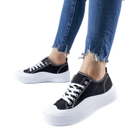 Sneakers nere con plateau Cesano nero