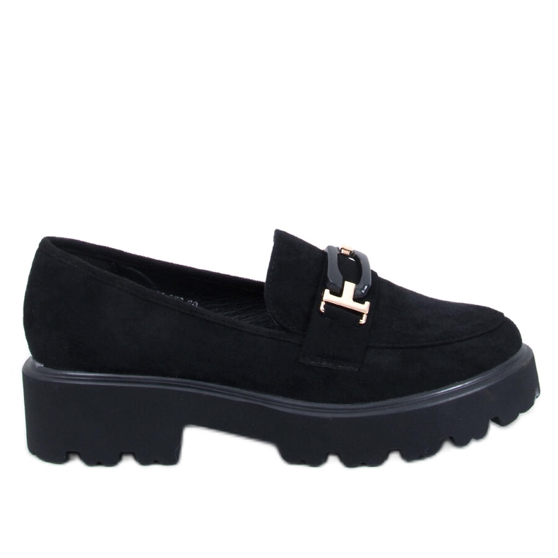 Ralfes Mocassini da donna in camoscio colore nero