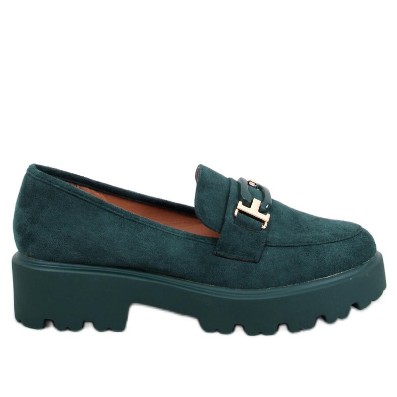 Mocassini da donna in camoscio Ralfes Green verde