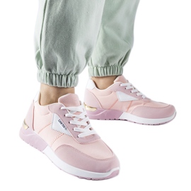 Sneakers in tessuto rosa di Geraldino