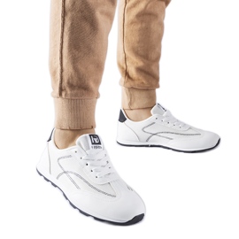 Sneaker sportiva bianca Pinarella bianco