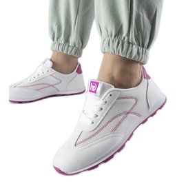 Sneaker sportiva bianca Pinarella bianco