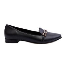 Zazoo 2885 Ballerine in Pelle Con Decorazione, Nere nero
