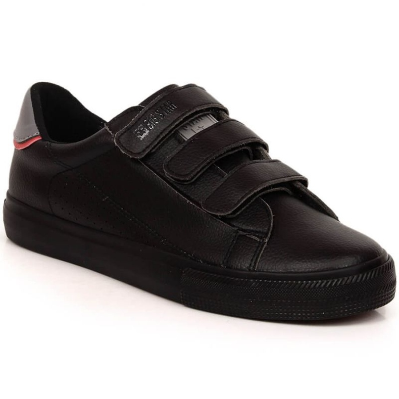 Sneakers Big Star M INT1840B in ecopelle con velcro, nera nero