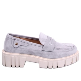 Mocassini con plateau di Chandra L.GREY grigio
