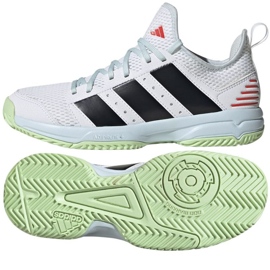 Scarpe da pallamano Adidas Stabil Jr ID1137 bianca