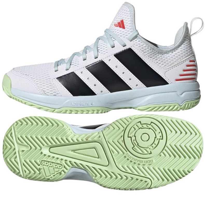Scarpe da pallamano Adidas Stabil Jr ID1137 bianca