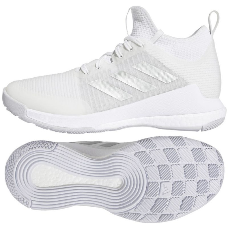 Scarpe da pallavolo Adidas Crazyflight Mid W HQ3491 bianca