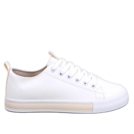 Sneakers Monae Beige da donna bianca