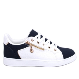 Barges sneakers da donna bianco navy bianca