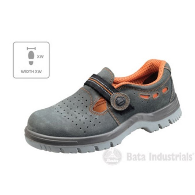 Sandali Bata Industrials Riga Xw U MLI-B22B3, grigio scuro