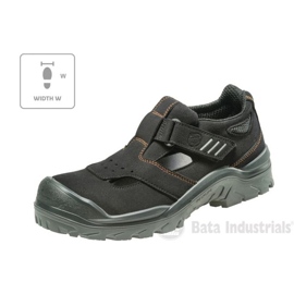 Sandali Bata Industrials Act 151 U MLI-B09B1 neri nero