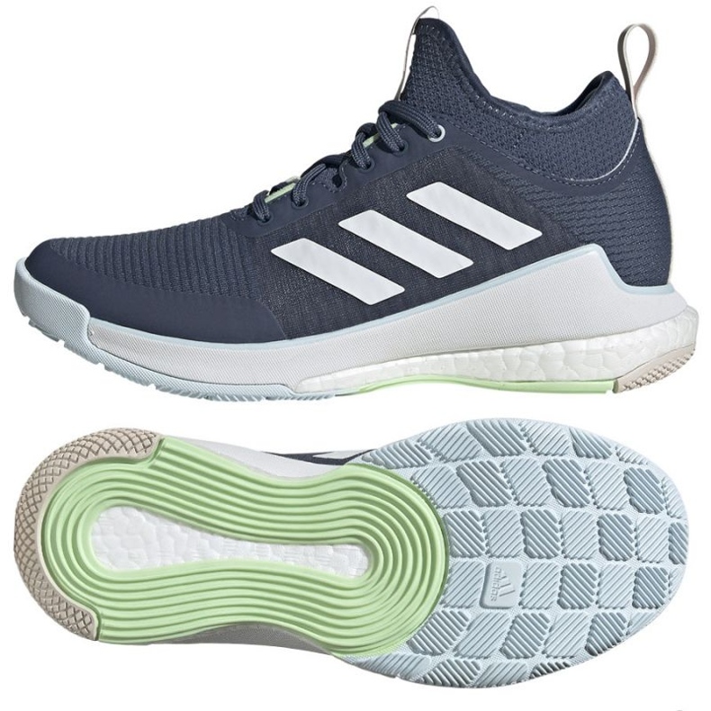 Scarpe da pallavolo Adidas Crazyflight Mid W IG3971 blu