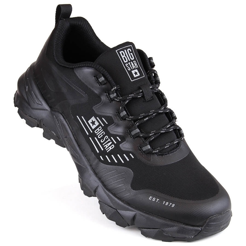 Scarpe sportive da trekking da uomo nere Big Star LL174127 nero
