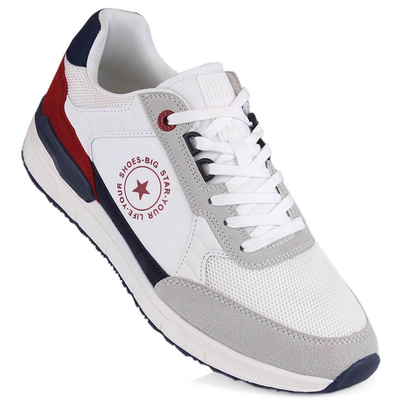 Scarpe sportive da uomo multicolor Big Star LL174255 bianca