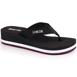 Infradito nere con zeppa da donna Big Star JJ274A332 nero