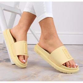 Infradito gialle con plateau da donna Big Star LL274427 giallo