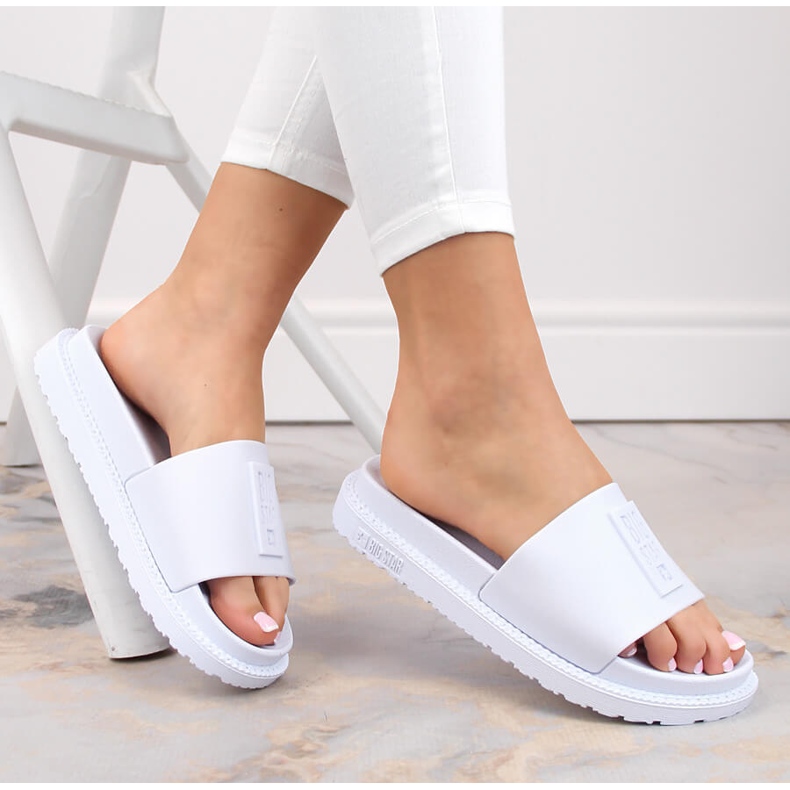 Infradito da donna bianche con plateau Big Star LL274428 bianca