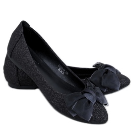 Eleganti ballerine Betzi nere glitterate nero