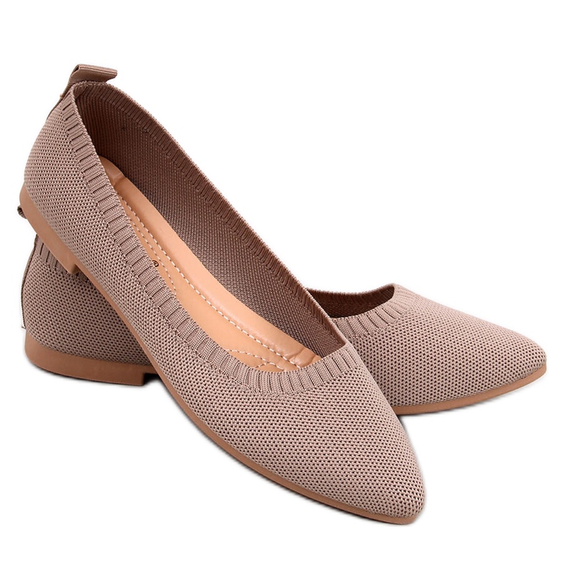 Ballerine traforate Kreiss Khaki marrone