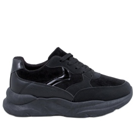 Clervie Scarpe da ginnastica con zeppa nere nero