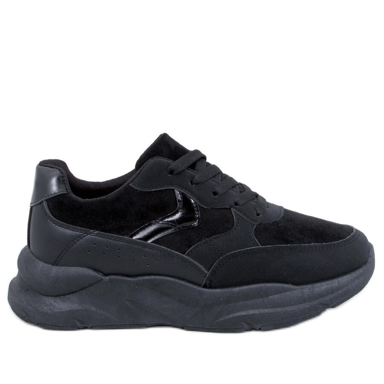Clervie Scarpe da ginnastica con zeppa nere nero