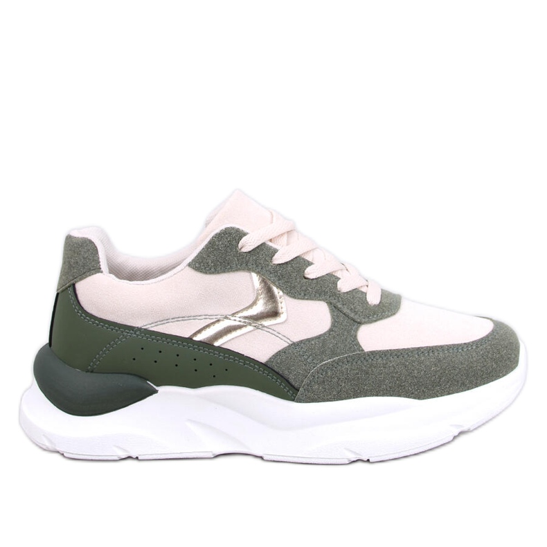 Scarpe da ginnastica con zeppa Clervie Green verde