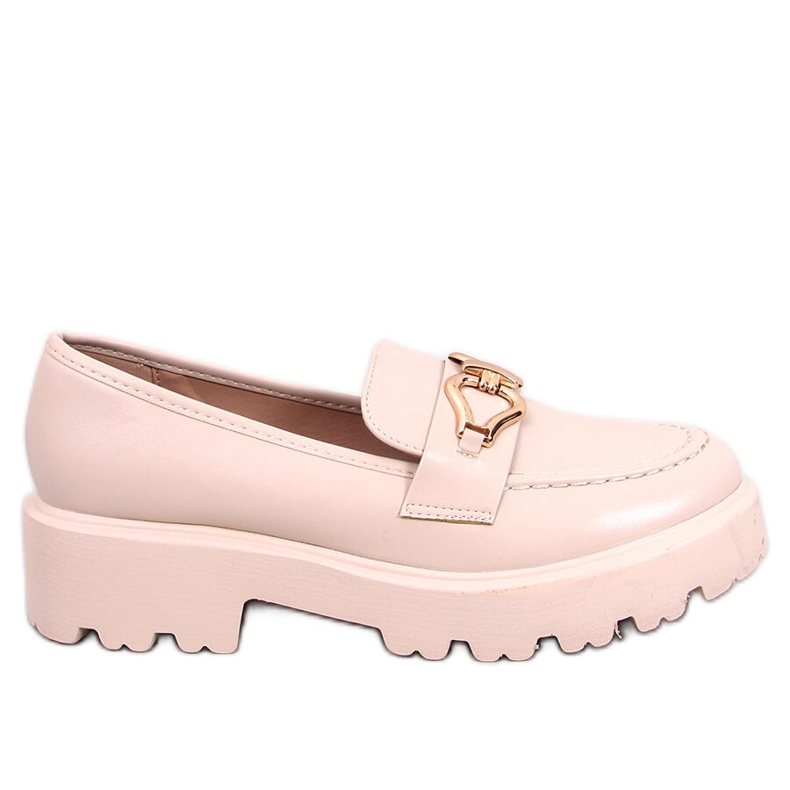 Mocassini con fibbia Zandra Beige