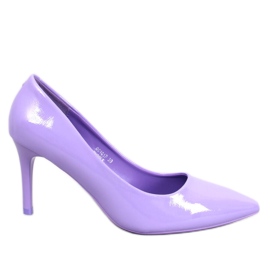 Décolleté a stiletto laccate Charlotte Purple viola