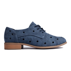 Scarpe da donna Daszyński blu traforate