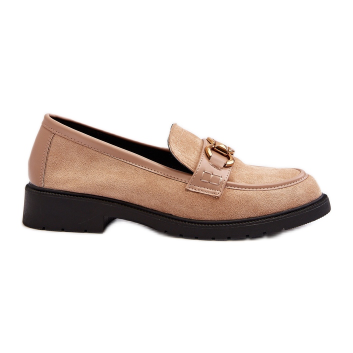 Mocassini classici beige da donna Fiviana
