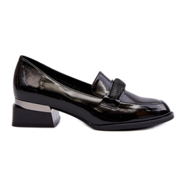 Vinceza Scarpe Tacco Basso da Donna in Vernice, Marilni Nero