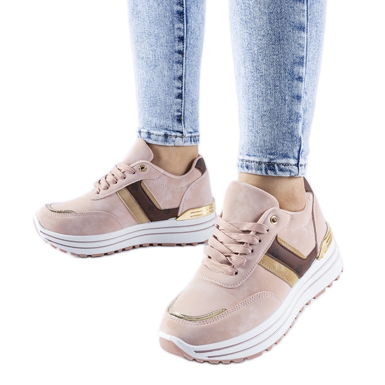 Sneaker Provinciale con plateau rosa