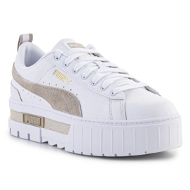 Scarpe Puma Mayze Lth con plateau W 381983-02 bianco