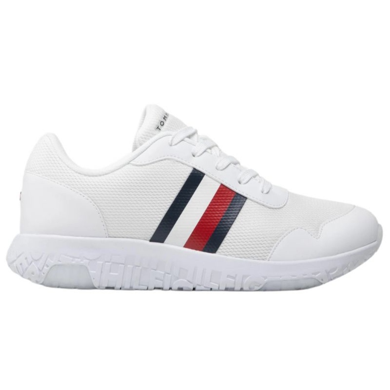 Scarpe Tommy Hilfiger Lightweight Knit Runner M FM0FM04158 bianca