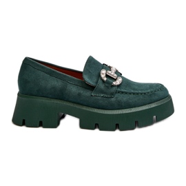 Mocassini Da Donna Con Decoro, Ellise Verde