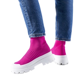 Sneaker rosa con tomaia flessibile Varden