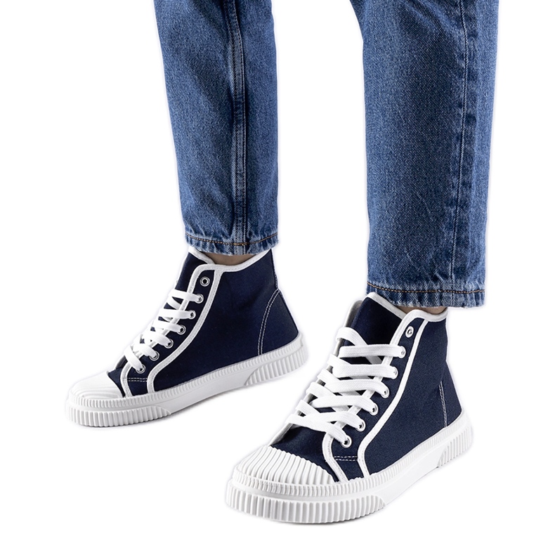 Sneakers alte blu navy di Pozzuolo